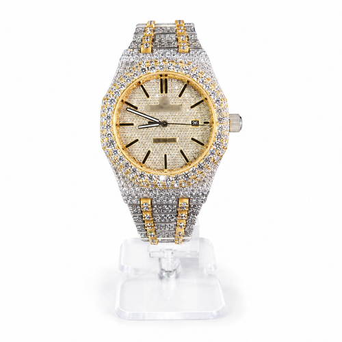 Moissanite Gold Watch